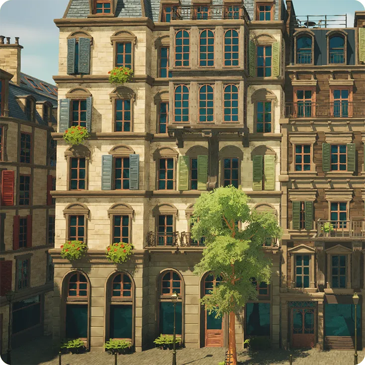 Complete, game-ready environment packs designed to drop straight into your project.